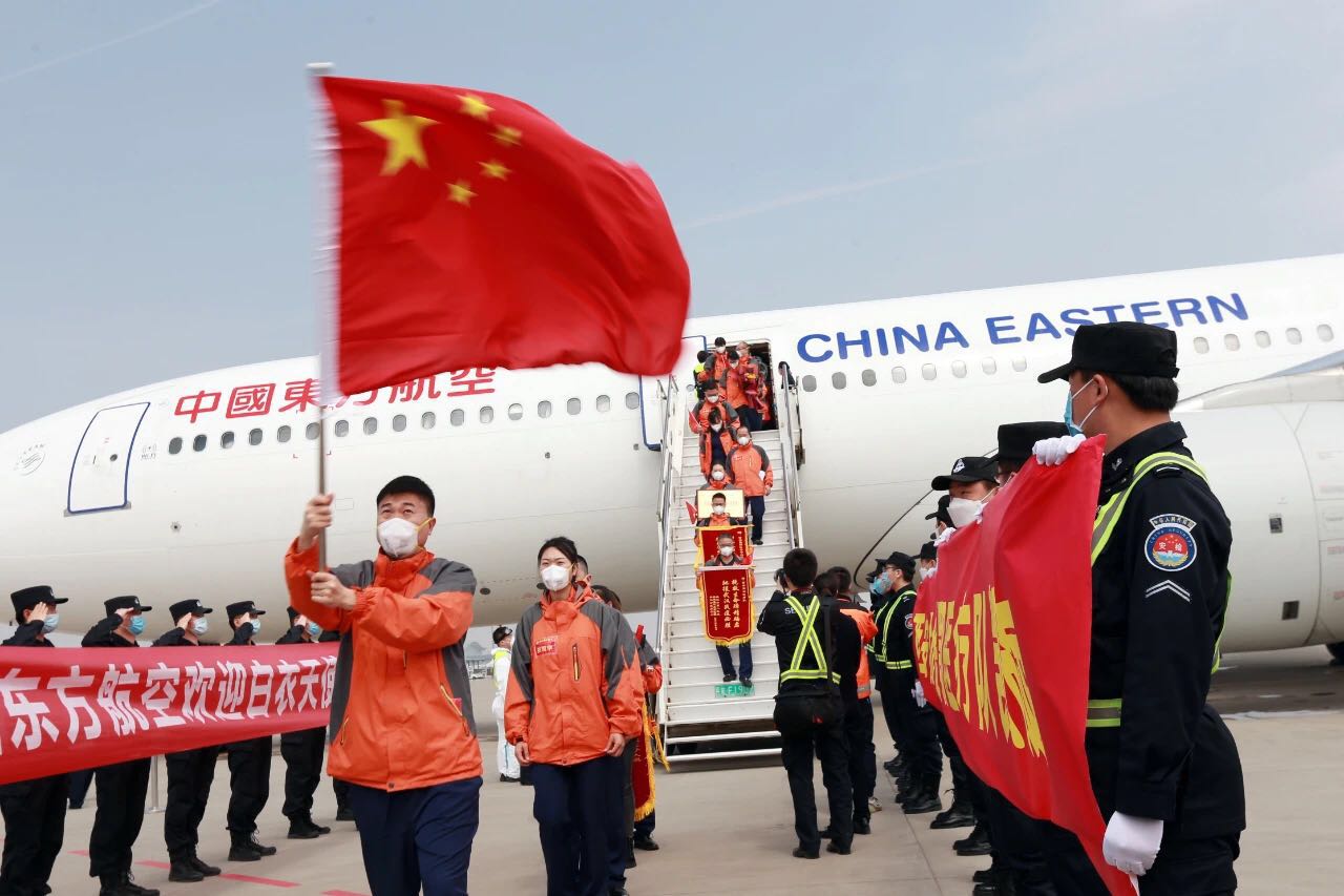 凱旋！西安國際醫(yī)學中心醫(yī)院支援湖北醫(yī)療隊回家